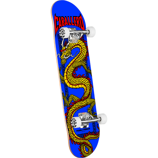 7.75" Powell Peralta Cab Chinese Dragon Birch Complete Skateboard - Royal Blue