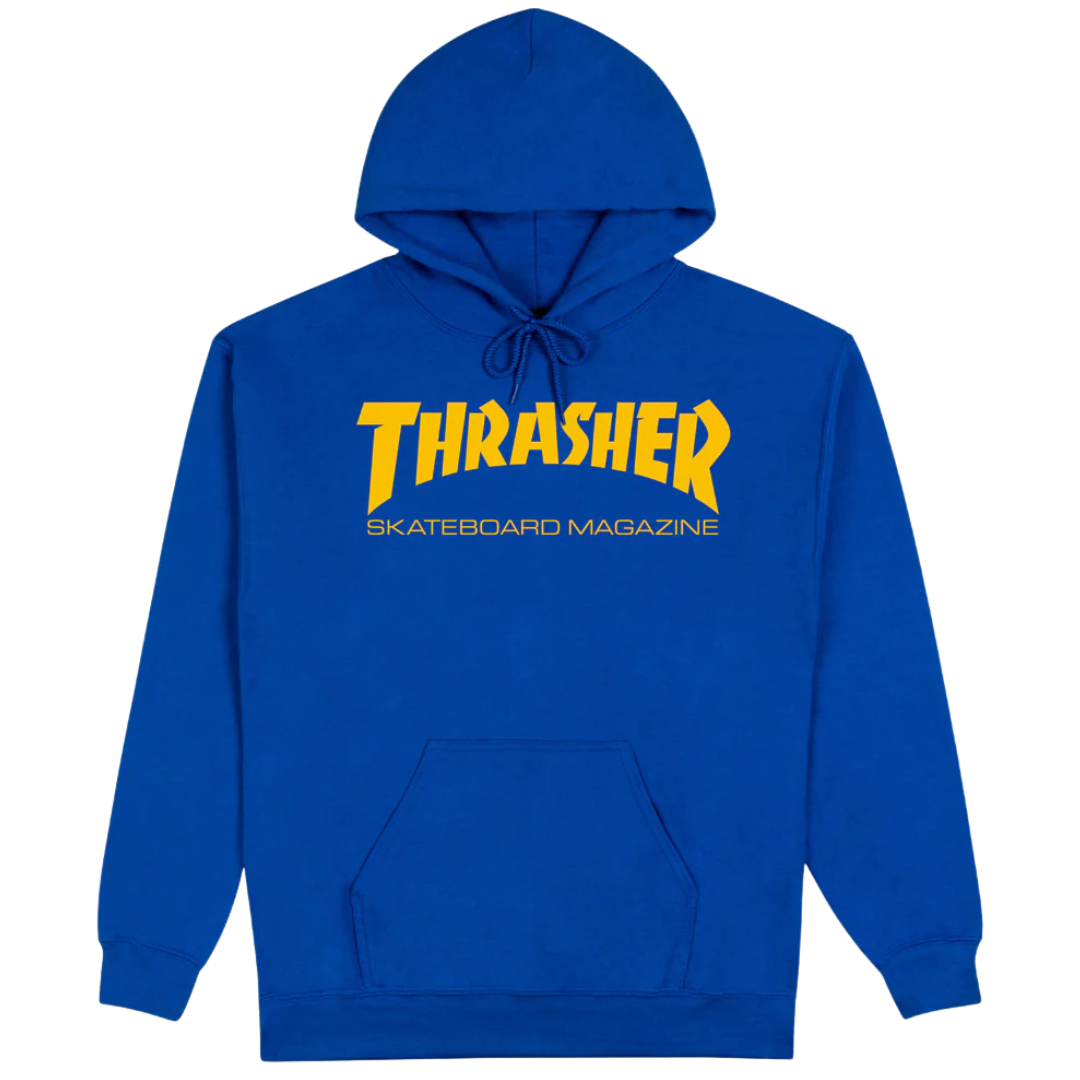 Thrasher Magazine Skate Mag Hoodie - Royal / Gold