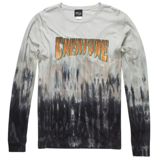 Creature Skateboards Logo Rust Long Sleeve Shirt - Tie Dye