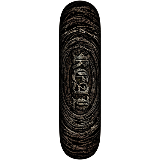 8.5" Real Rusted Team Foil Oval Skateboard Deck