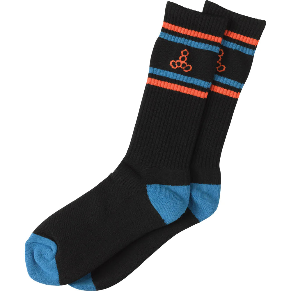 Triple 8 Icon Socks - Black / Orange
