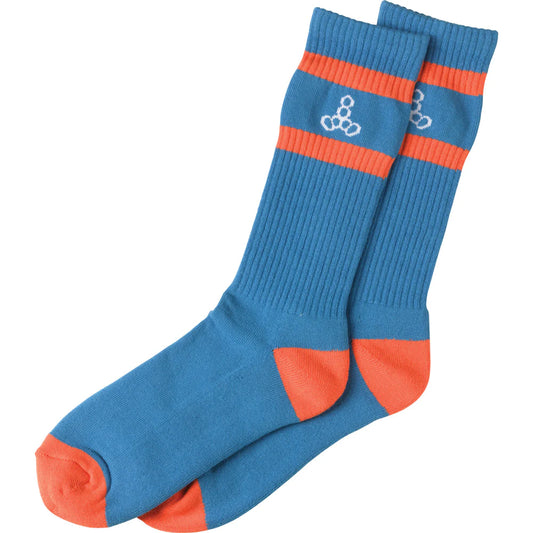 Triple 8 Icon Socks - Blue / Orange