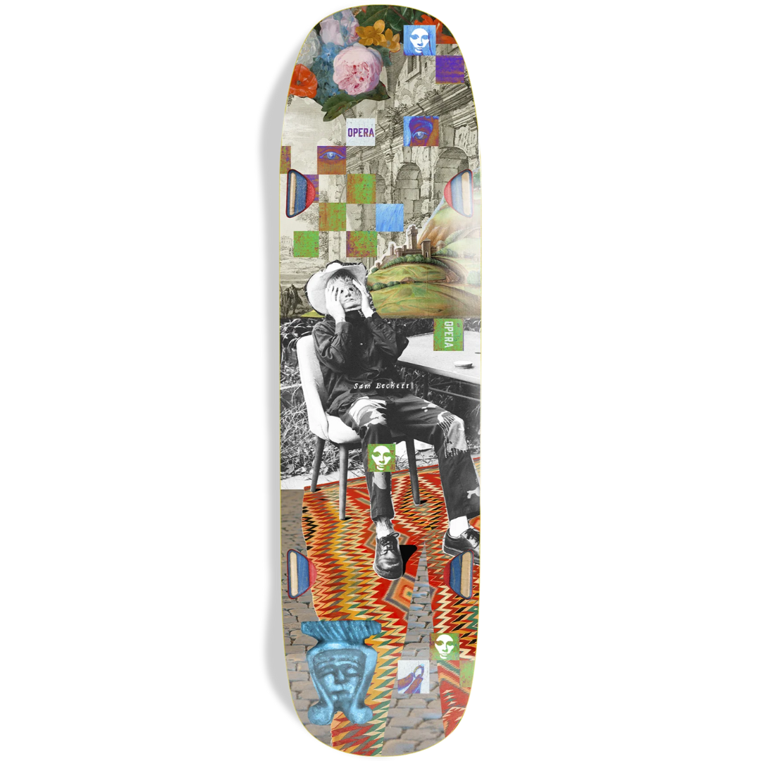 8.75" Opera Sam Becket Collage Skateboard Deck