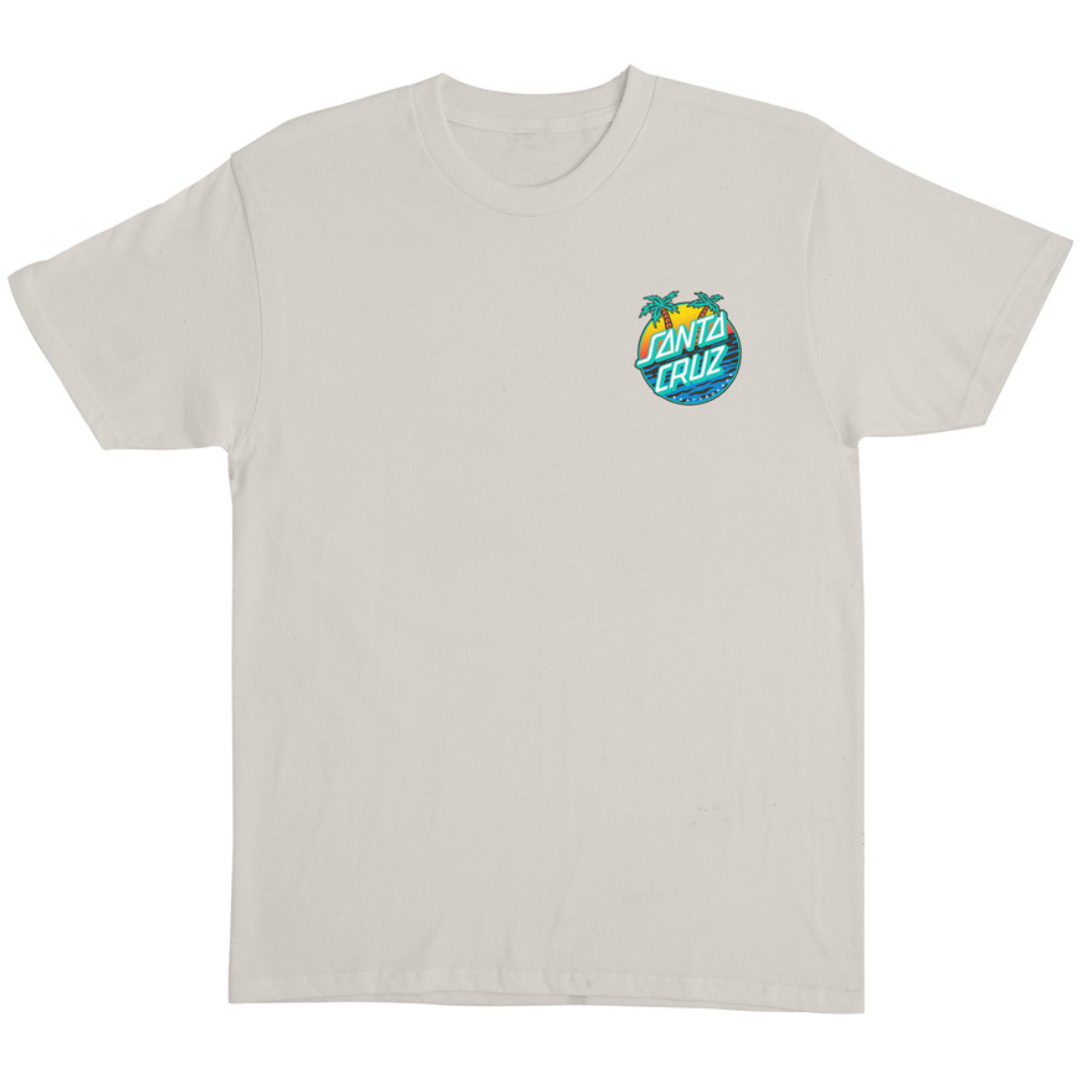 Santa Cruz Skateboards Retreat Dot T-Shirt - Sand