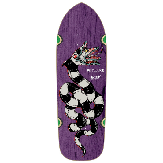 10.5" Welcome Skateboards x Beetlejuice Sandworm on Magic Bullet 2.0 Deck Purple Stain