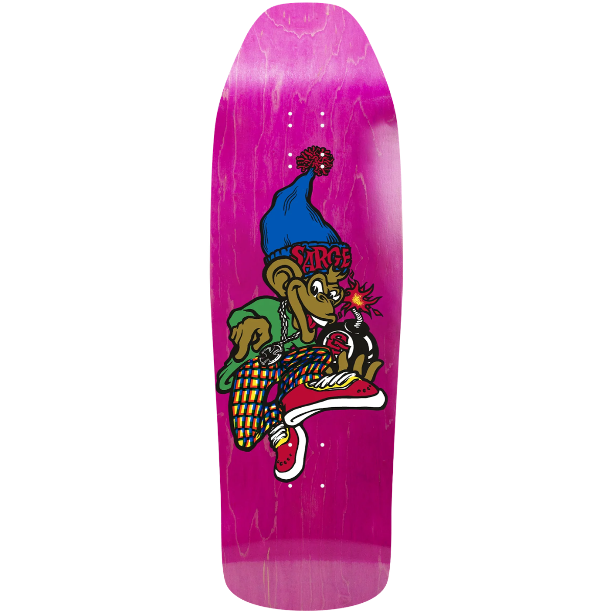 9.62" New Deal Danny Sargent Monkey Bomb Skateboard Deck
