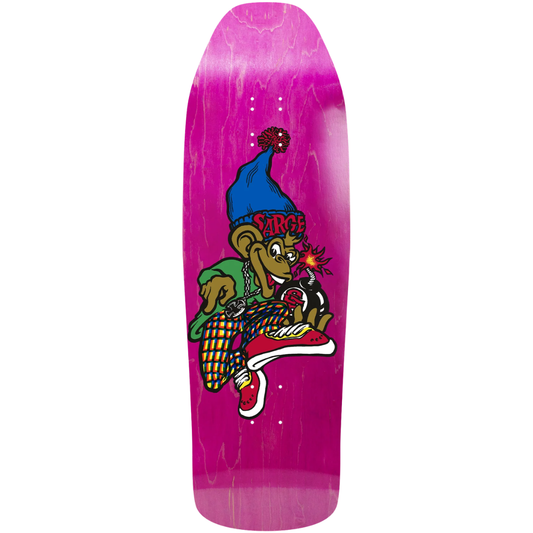 9.62" New Deal Danny Sargent Monkey Bomb Skateboard Deck