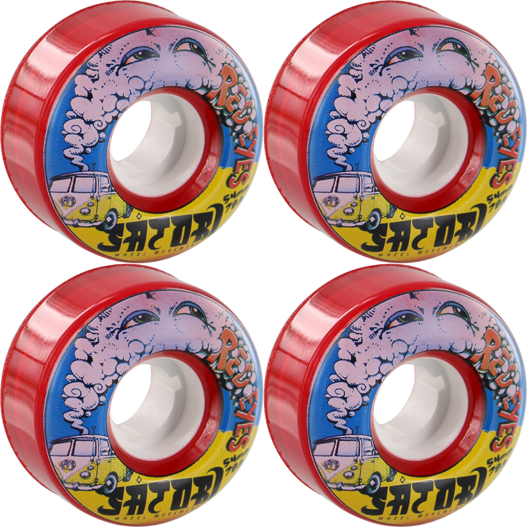 54mm Satori Wheels Red Eye Cruisers 78a