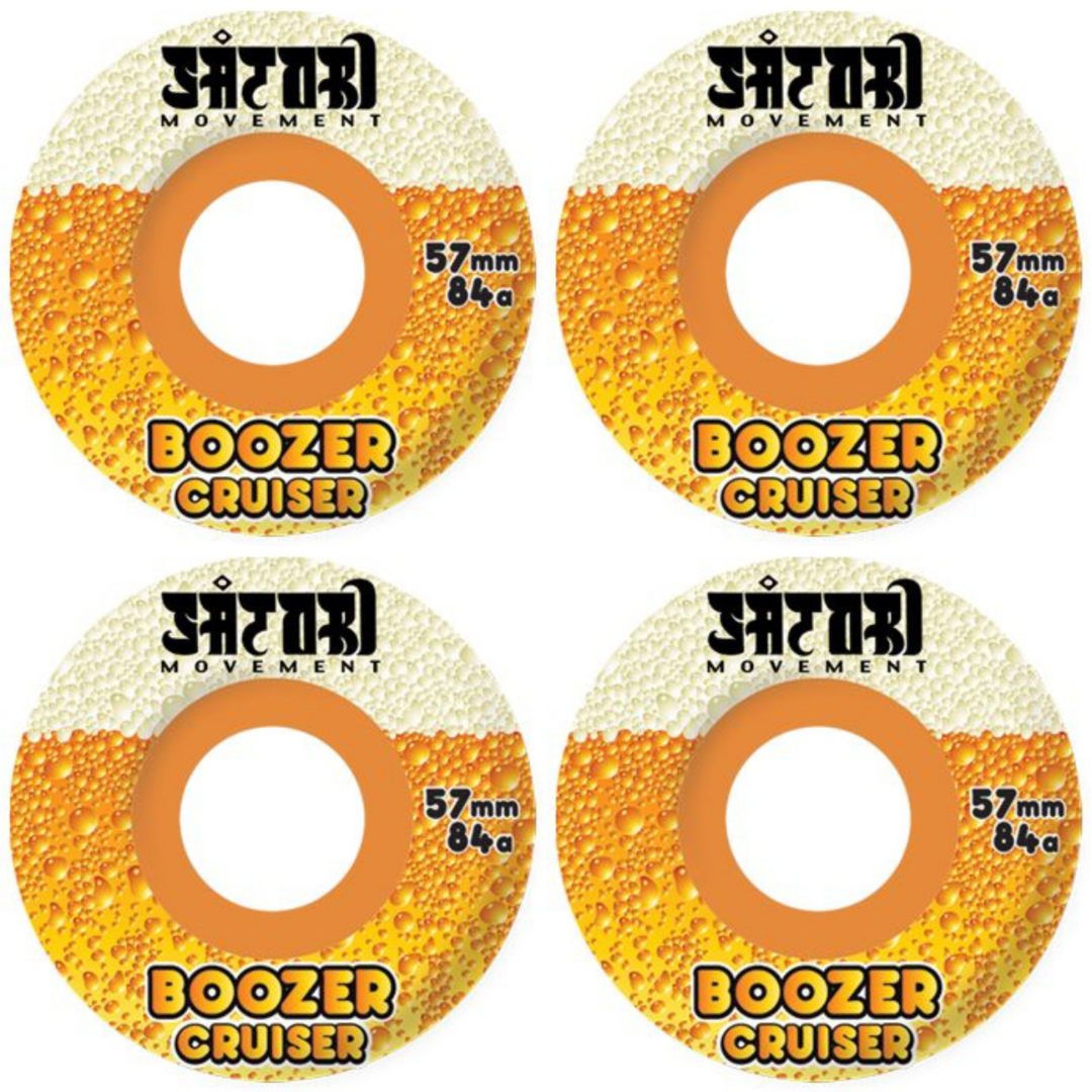 57mm Satori Wheels Boozer Cruiser Wheels 84a