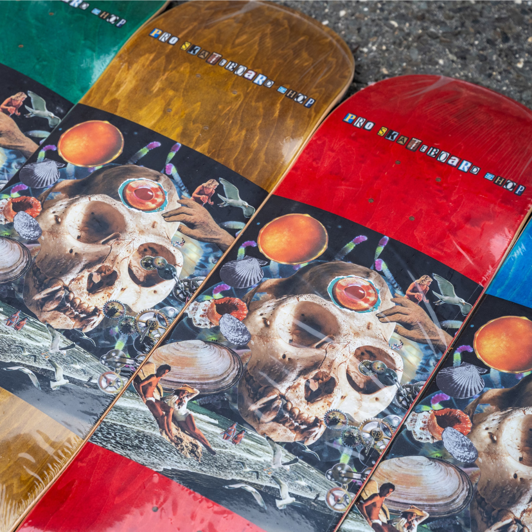 Pro Skateboard Shop x Space Bat Killer SBK1 Deck - Assorted Stains