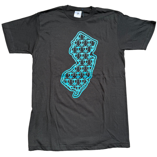 Skullboy New Jersey Skull T-Shirt - Black / Blue