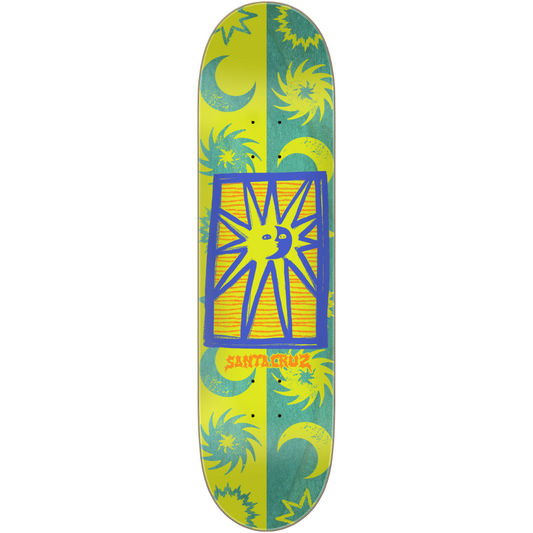 7.75" Santa Cruz Sun Stamp FeelBase Skateboard Deck
