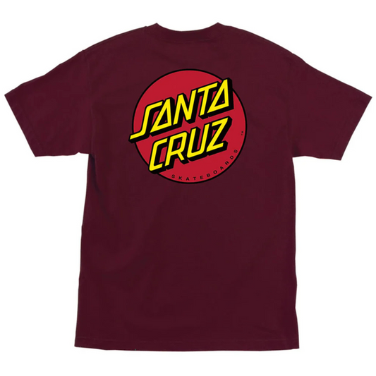 Santa Cruz Skateboards Dot T-Shirt - Burgundy