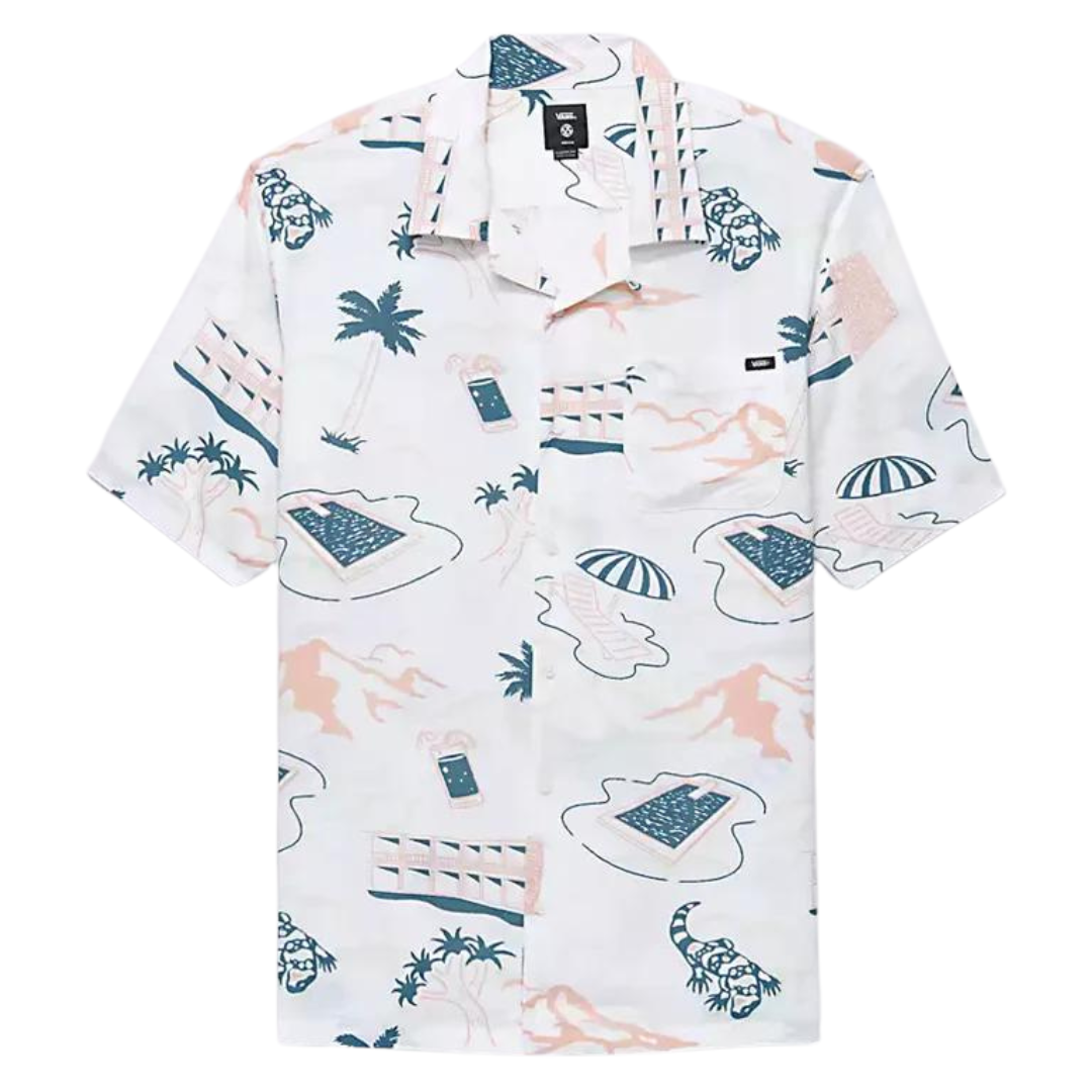 Vans Scenic Short Sleeve Button-Up Shirt - White