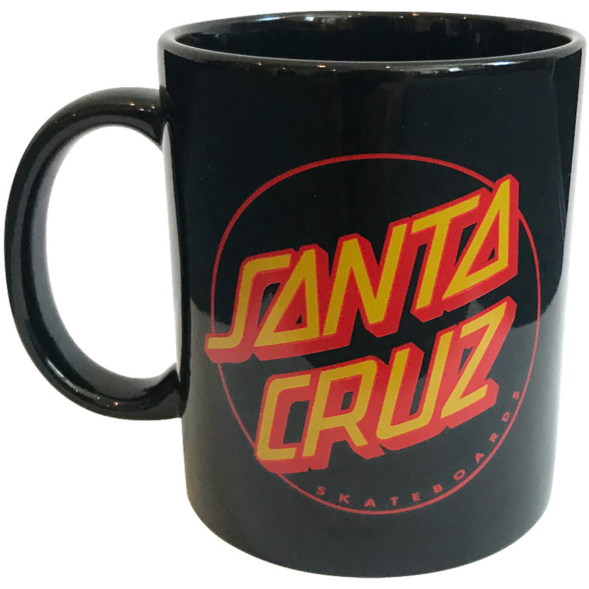 Santa Cruz Skateboards Classic Dot Mug Black / Yellow 11oz