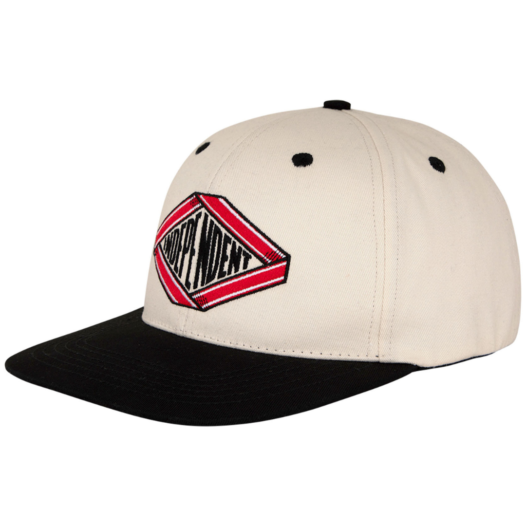 Independent Trucks Scroll 2 Snapback Hat - Natural / Black