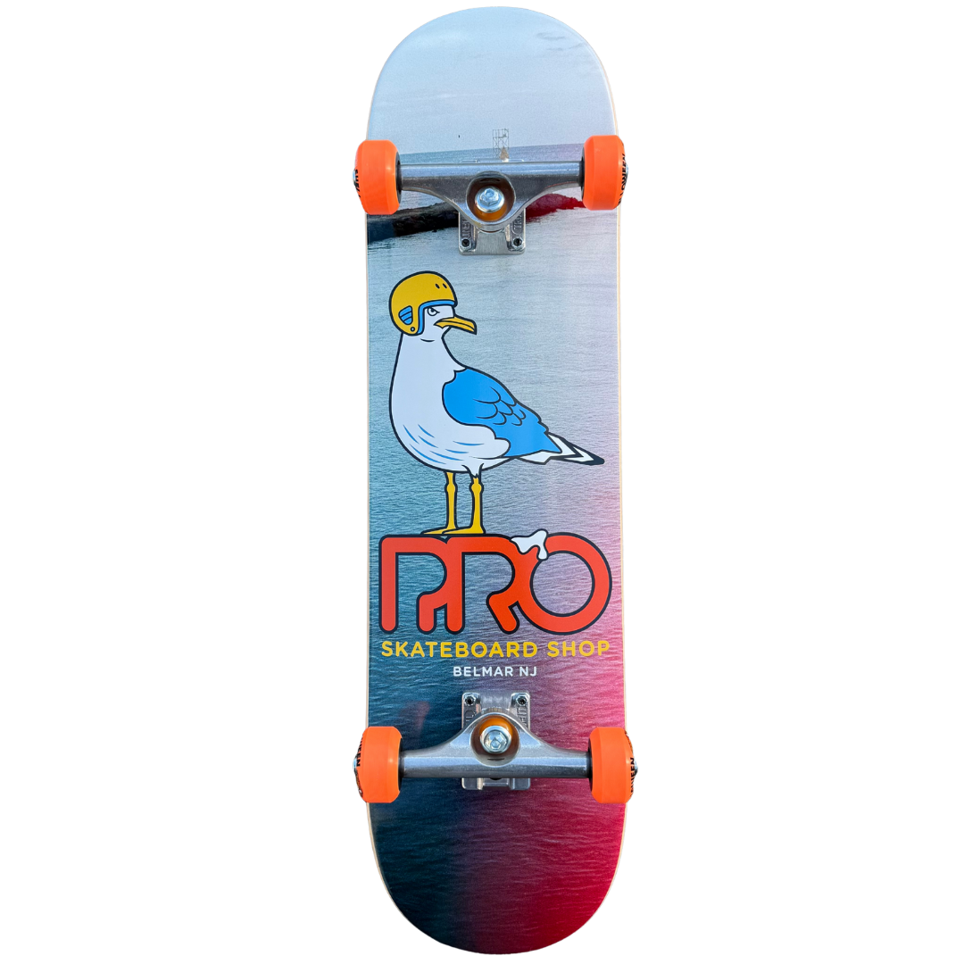 8.25" Pro Skateboard Shop Belmar Seagull Complete Skateboard