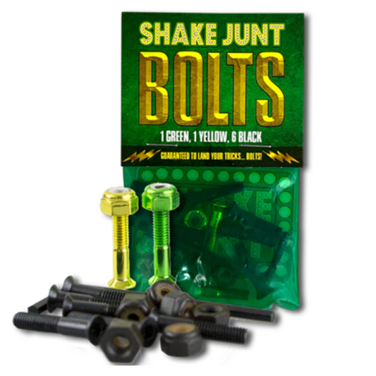 1" Shake Junt Bolts - 6 Black, 1 Green, 1 Yellow - Phillips