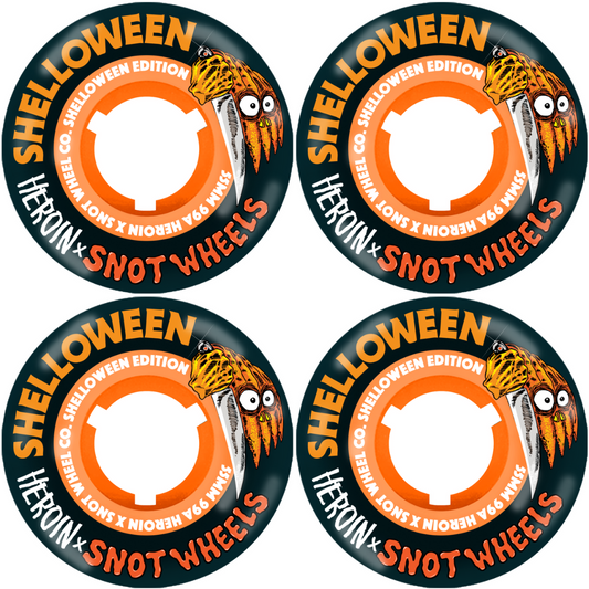 *PRE-ORDER* 55mm Snot Wheels Shelloween Black / Orange Core - 99a