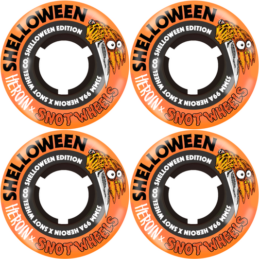 *PRE-ORDER* 53mm Snot Wheels Shelloween Orange / Black Core - 99a