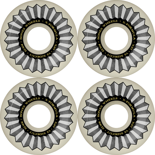 52mm Bones Wheels X-Formula Skateboard Wheels V5 Sidecut 97a