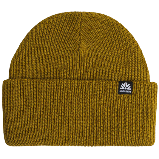 Autumn Simple Solid Beanie - Dijon