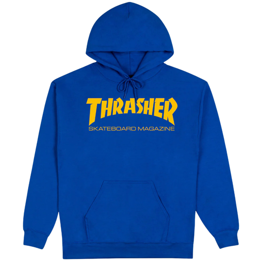 Thrasher Magazine Skate Mag Hoodie - Royal / Gold