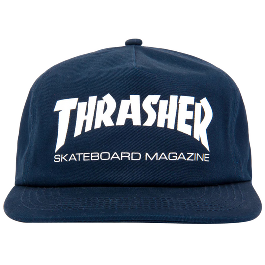 Thrasher Magazine Skate Mag Snapback Hat - Navy
