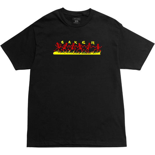 Baker Skateboards Dancing Skellies T-Shirt - Black