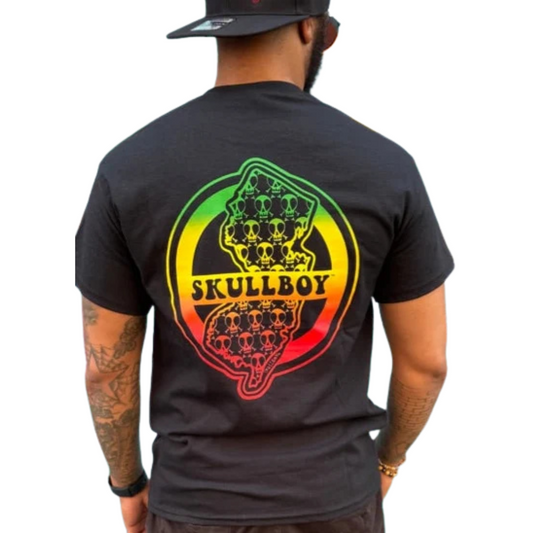 Skullboy Rasta New Jersey T-Shirt - Black