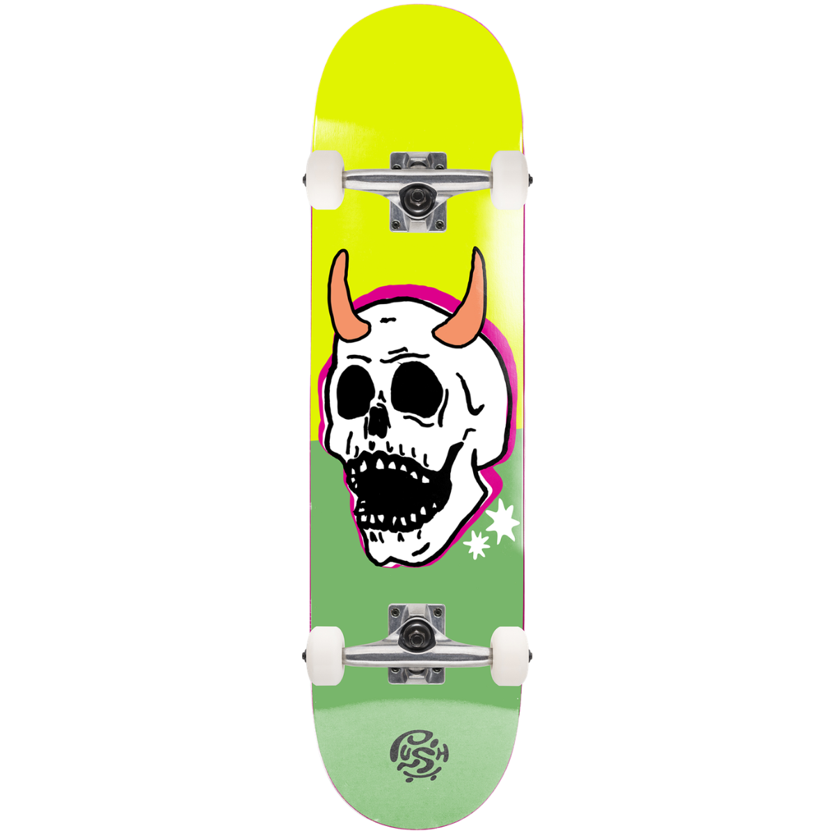 8.0" Push Skateboarding Skull Horn FP Complete Skateboard