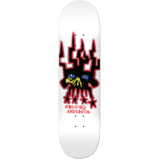 8.38" Krooked Manderson Skull King Skateboard Deck