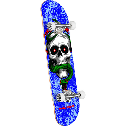 8.25" Powell Peralta Skull & Snake Birch Complete Skateboard - Blue