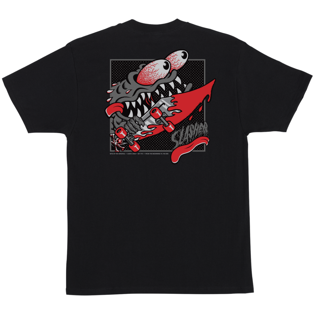 Santa Cruz Skateboards Meek Slasher Box T-Shirt - Black