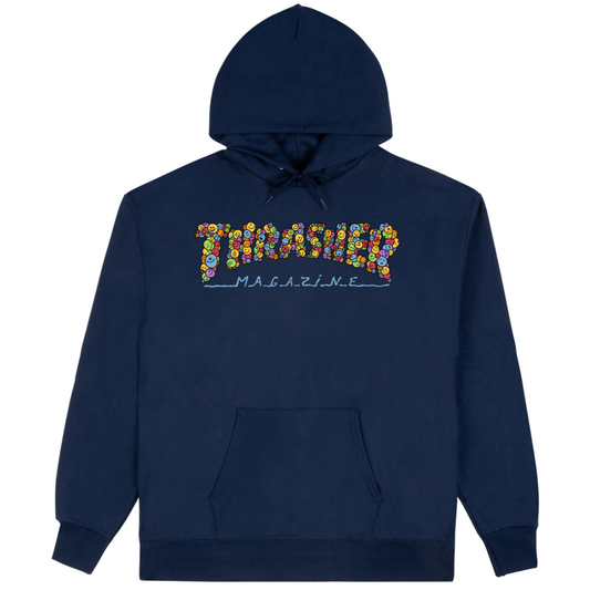 Thrasher Magazine Smile By Spanky Hoodie - Navy