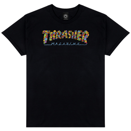 Thrasher Magazine Smile By Spanky T-Shirt - Black