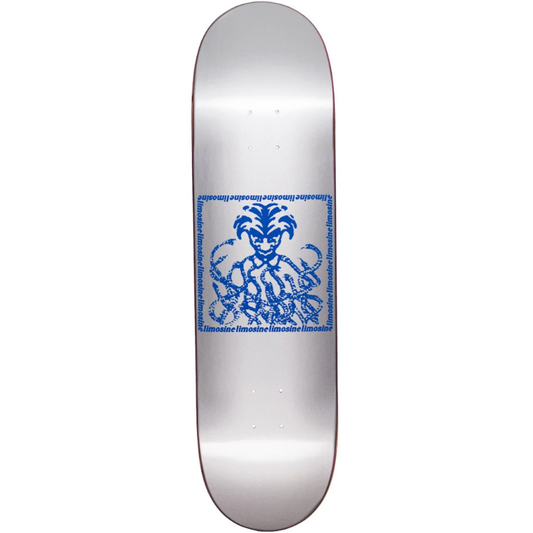 8.25" Limosine Snake Pit Skateboard Deck - Silver / Blue