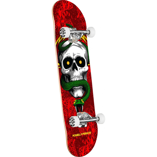 7.75" Powell Peralta Skull & Snake Birch Complete Skateboard - Red