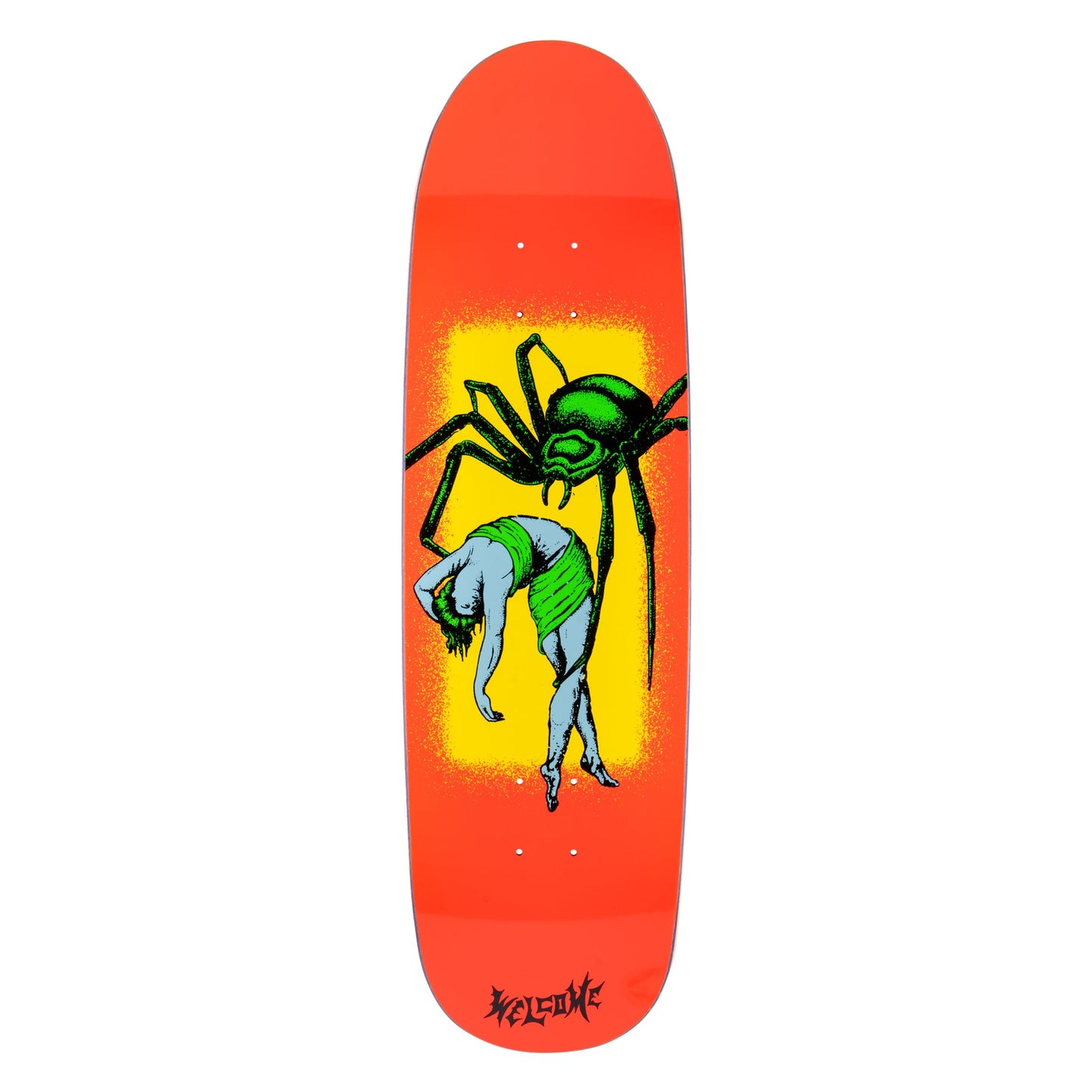Welcome Skateboards 8.8" Widow On Atheme Deck - Neon Coral