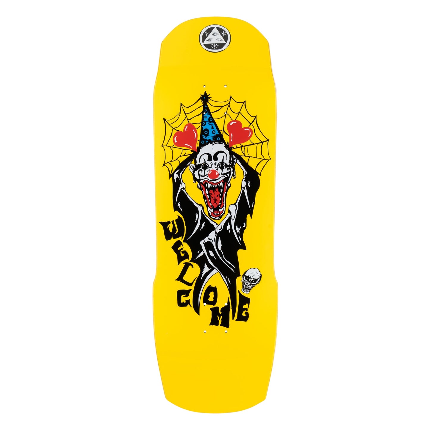 Welcome Skateboards 10.0" Crazy Tony On Totem 2.0 Deck - Neon Yellow