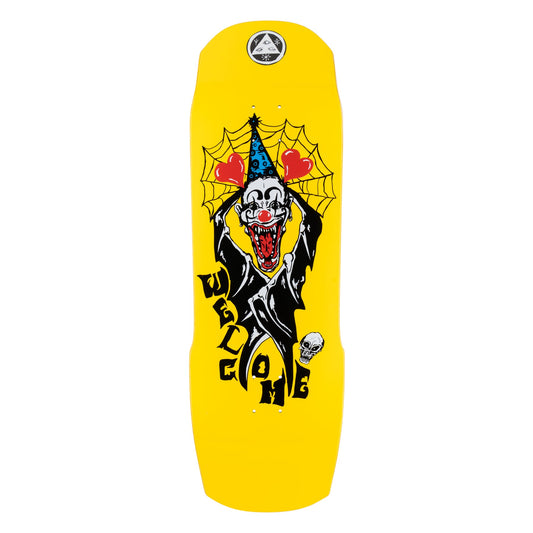 Welcome Skateboards 10.0" Crazy Tony On Totem 2.0 Deck - Neon Yellow