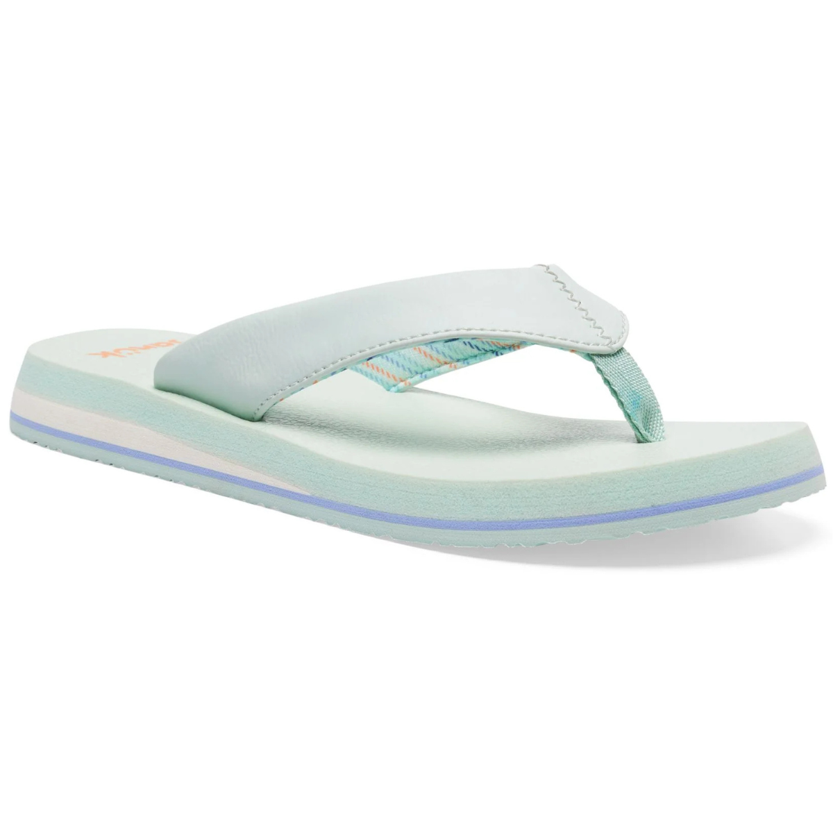 Sanuk Yoga Mat II Women's Memory Foam Flip Flops - Spa Blue