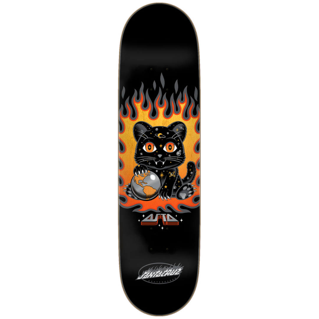 8.2" Santa Cruz Tom Asta Space Kitten Twin Pro Skateboard Deck