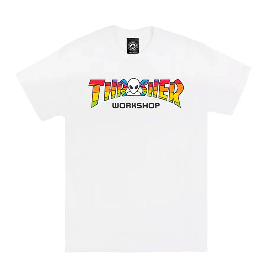 Thrasher Magazine x Alien Workshop Spectrum T-Shirt - White