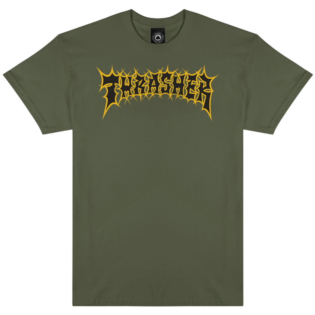 Thrasher Magazine Spikey T-Shirt - Military Green