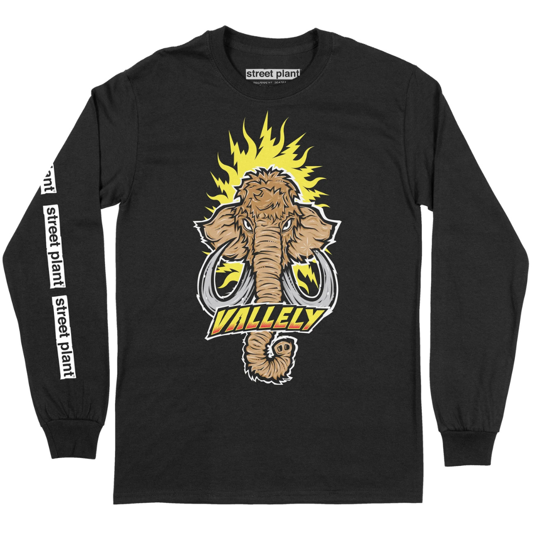 Street Plant Vallely Mammoth II Long Sleeve T-Shirt - Black