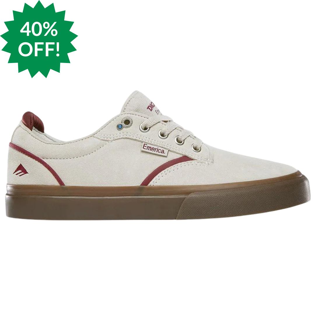 Emerica Dickson (Skate Shop Day) White Red Gum