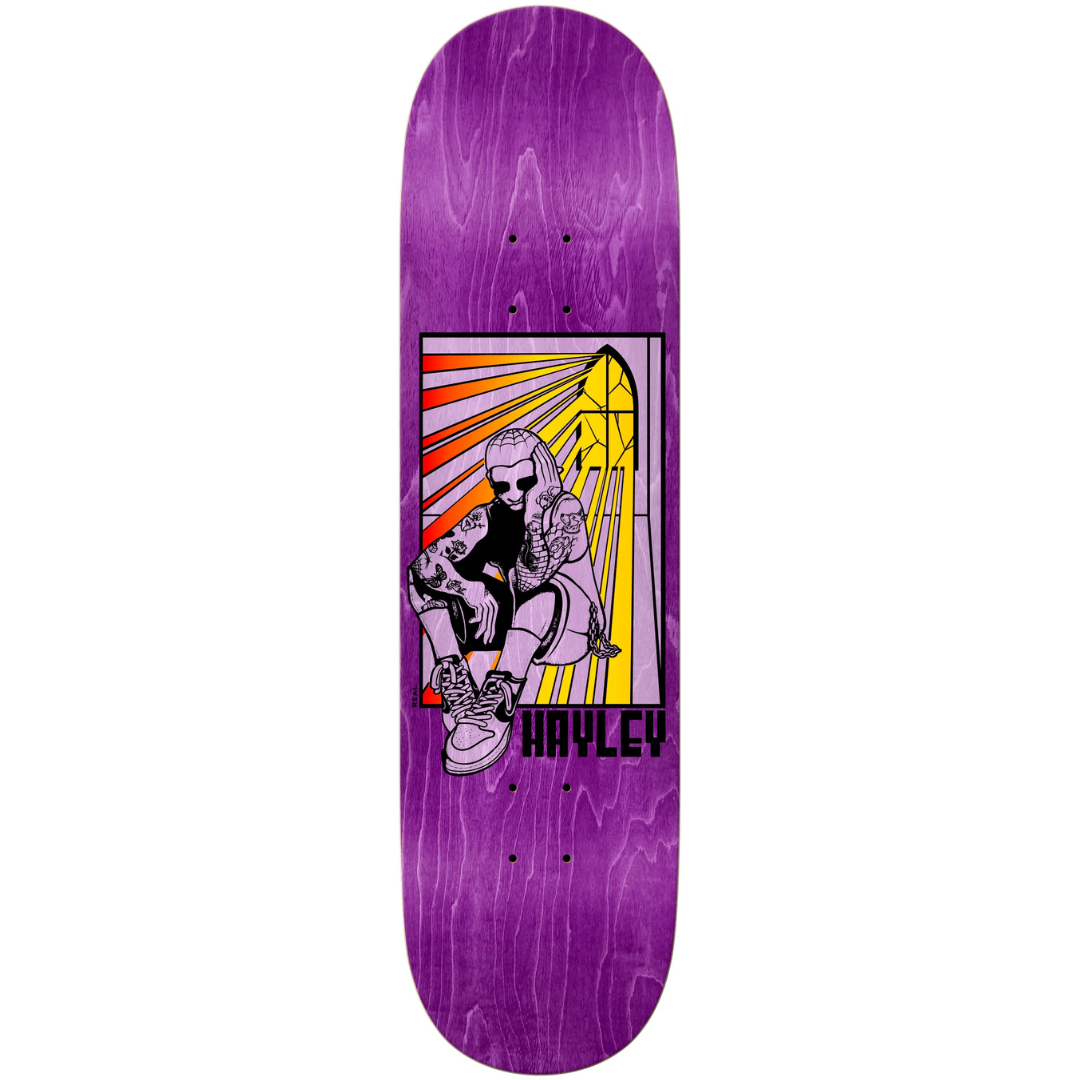 8.5" Real Hayley Stained Skateboard Deck