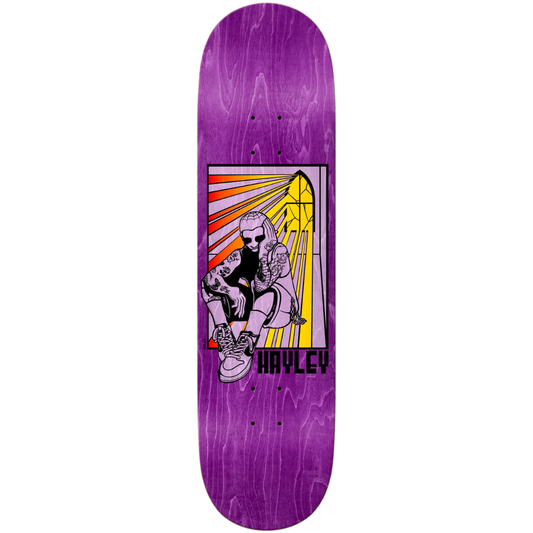 8.5" Real Hayley Stained Skateboard Deck