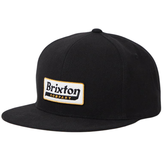 Brixton Steadfast HP Snapback Hat - Black